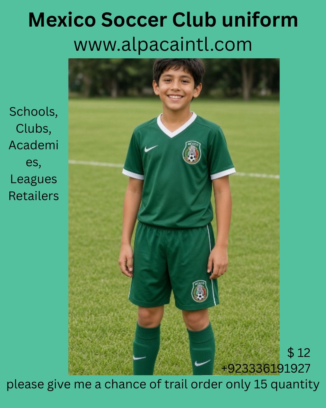 Mexico soccer club uniform